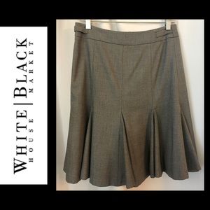 White House Black Market Flounce Pencil Skirt